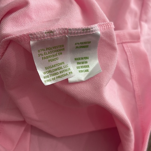 Lilly Pulitzer Pink Short Sleeve Polo shirt size 8-10 - Picture 4 of 5